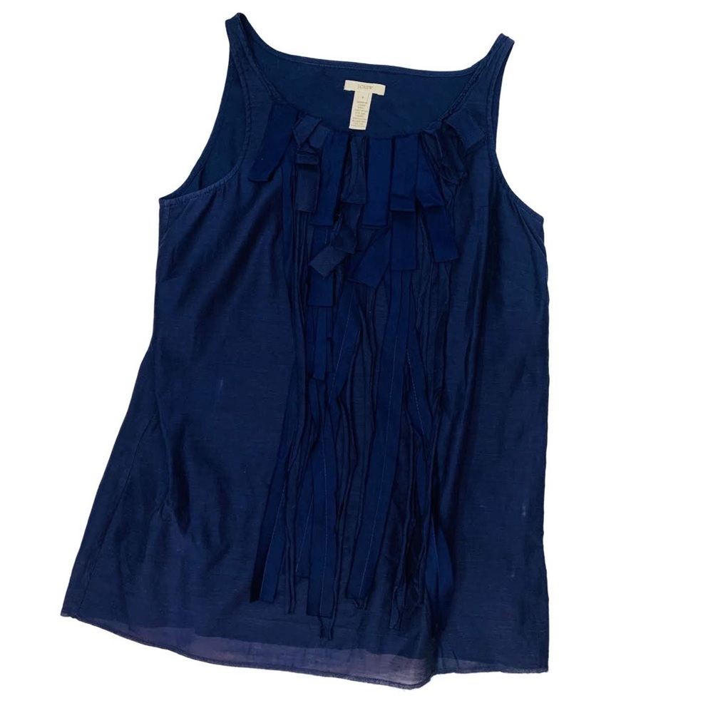 Navy sleeveless top
